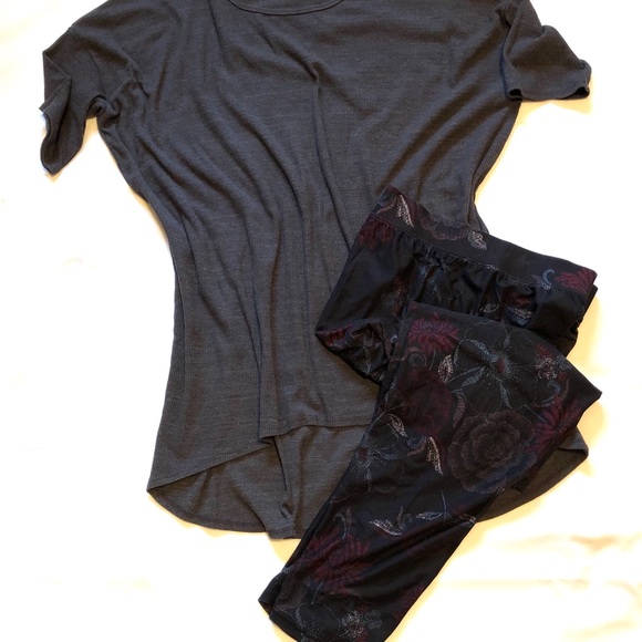 Maurices Pants - Maurice’s Floral/ Black Leggings